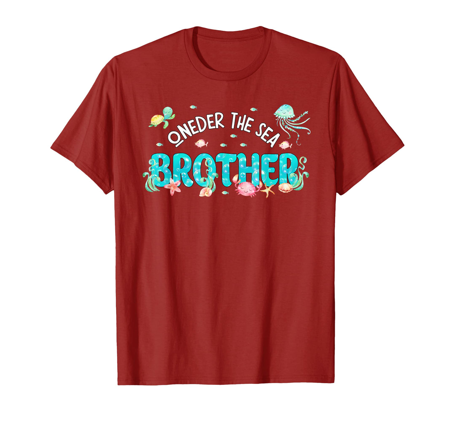 Under Sea Brother Birthday Girl Boy Matching Family Party T-Shirt