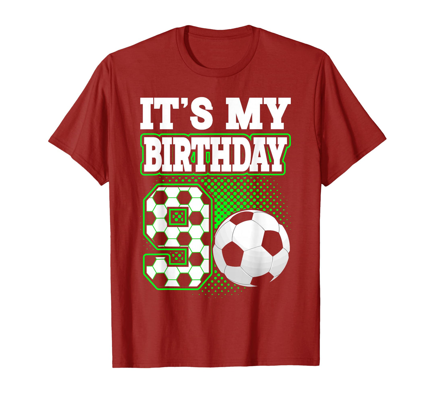 Birthday Boy Tees 9 Soccer Its My 9th Birthday Boys Soccer T-Shirt