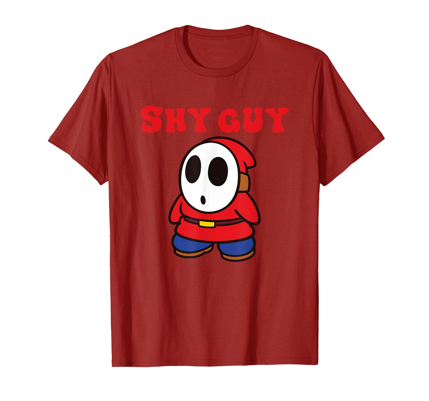 Super Mario Bros Shy Guy Simple Retro Nintendo Icon T-Shirt