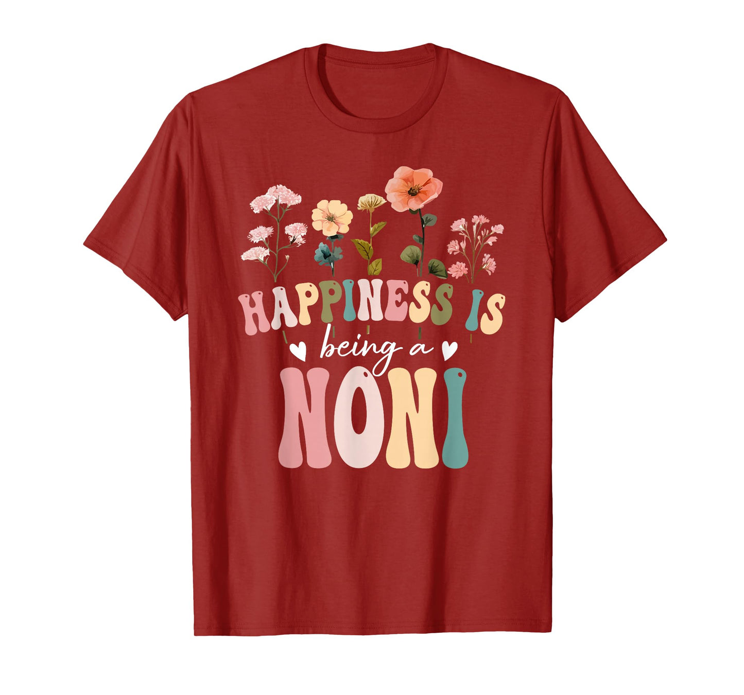 Happiness is Being a Noni Floral Design Noni Mother's Day T-Shirt
