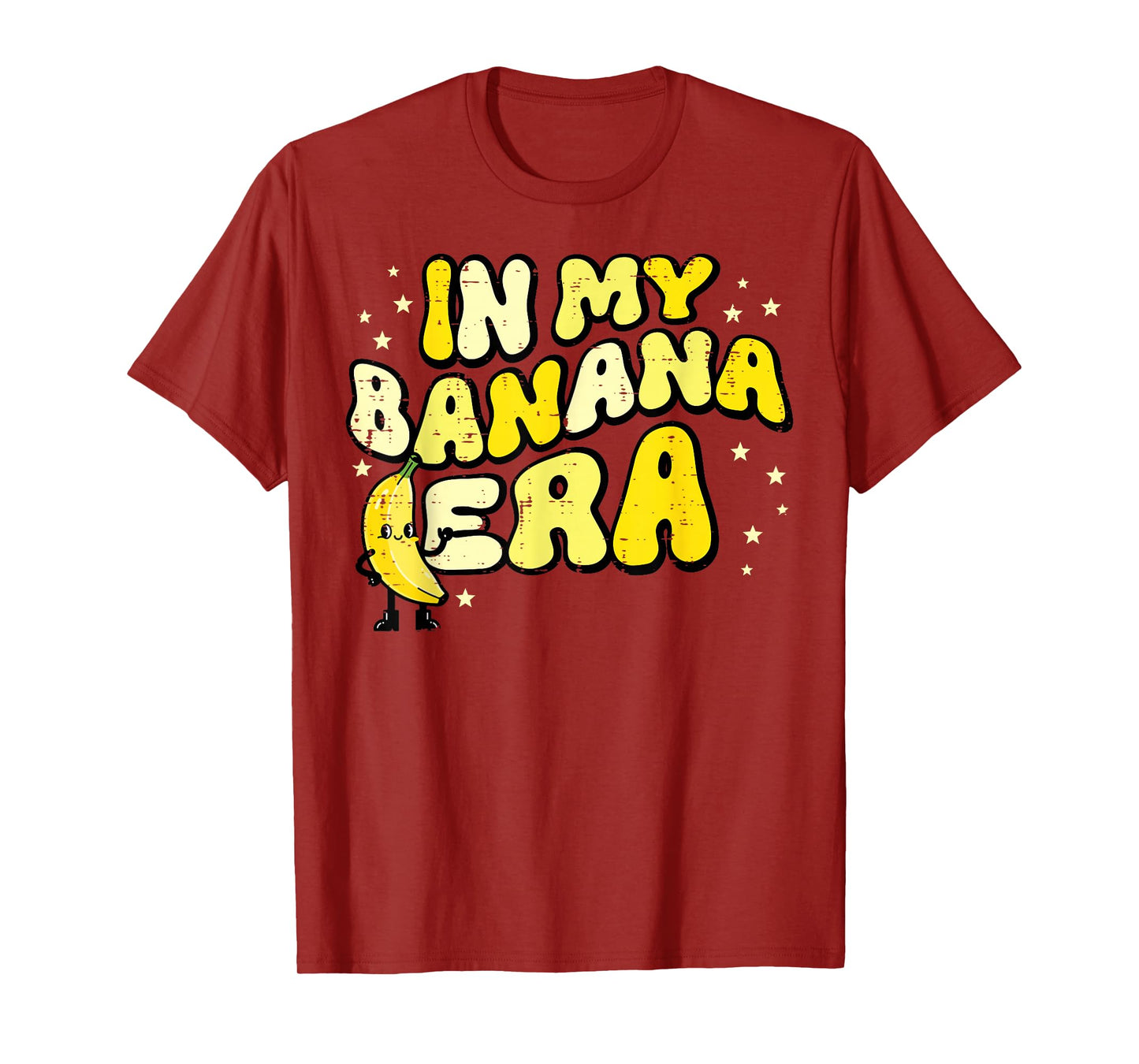 in My Banana Era Groovy Funny Fruit Food Meme Women Men Kids T-Shirt