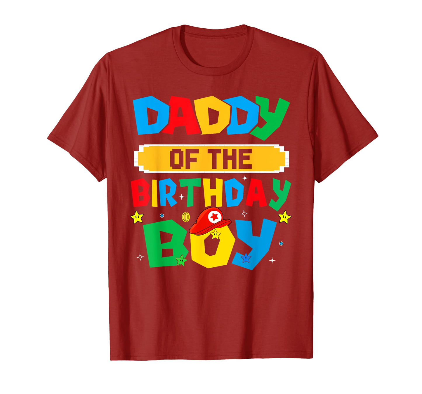 Daddy Of The Birthday Boy Game Video Gaming Matching Family T-Shirt