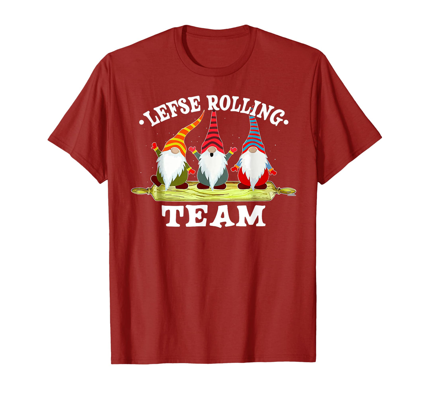 Gnome Lefse Rolling Team T-Shirt