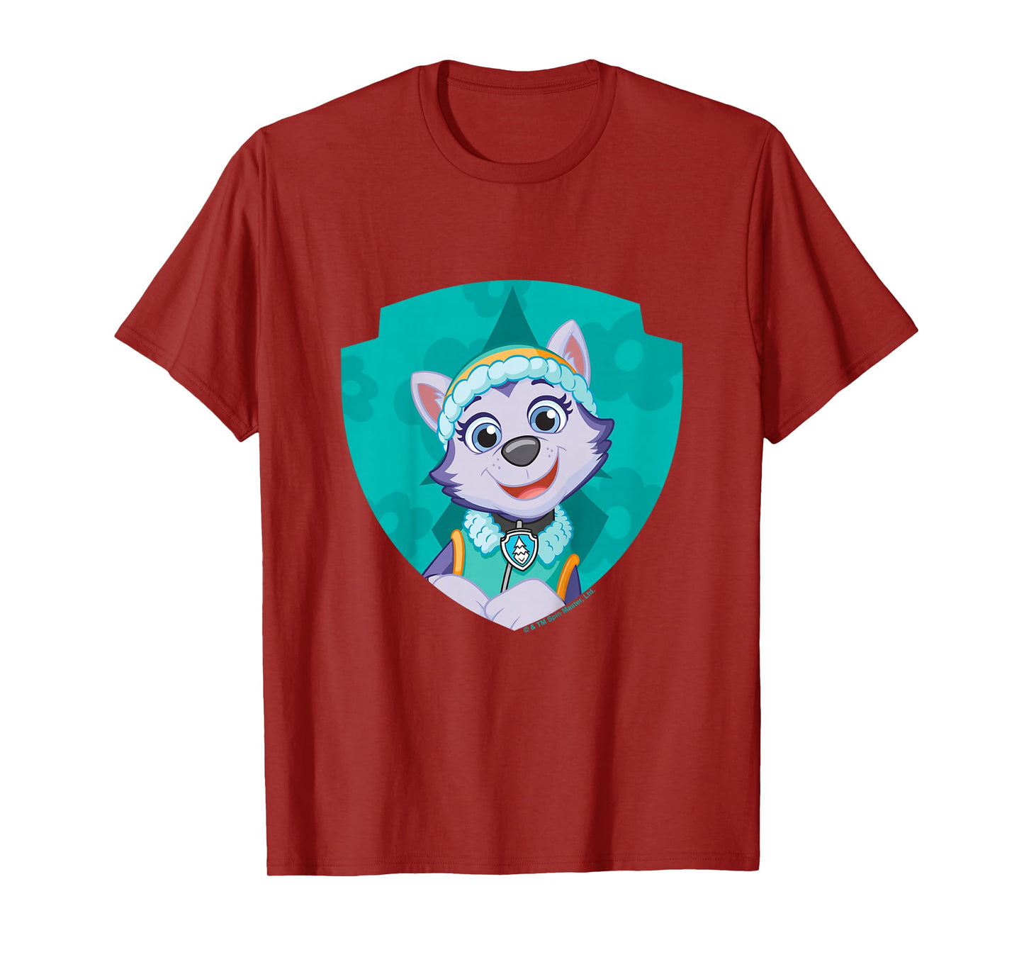 PAW Patrol Everest Big Chest Shield Emblem T-Shirt