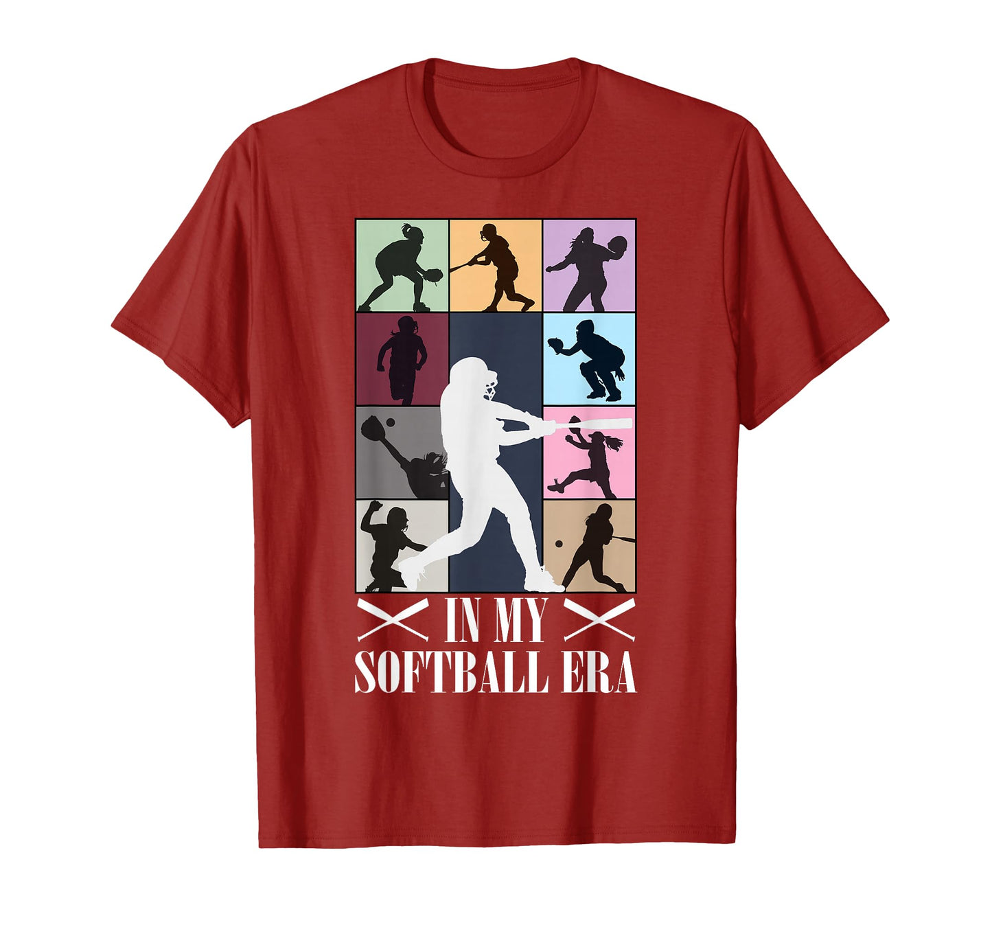 In My Softball Era Funny Softball Girl Player Lover T-Shirt