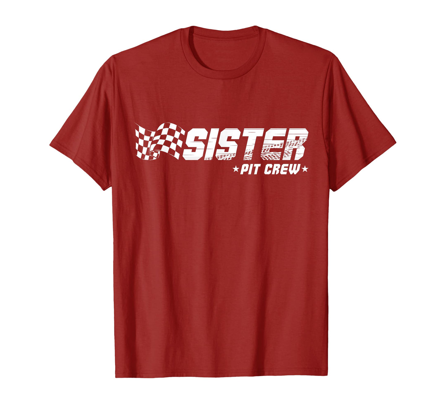 Sister Pit Crew Race Car Birthday Family Racing T-Shirt