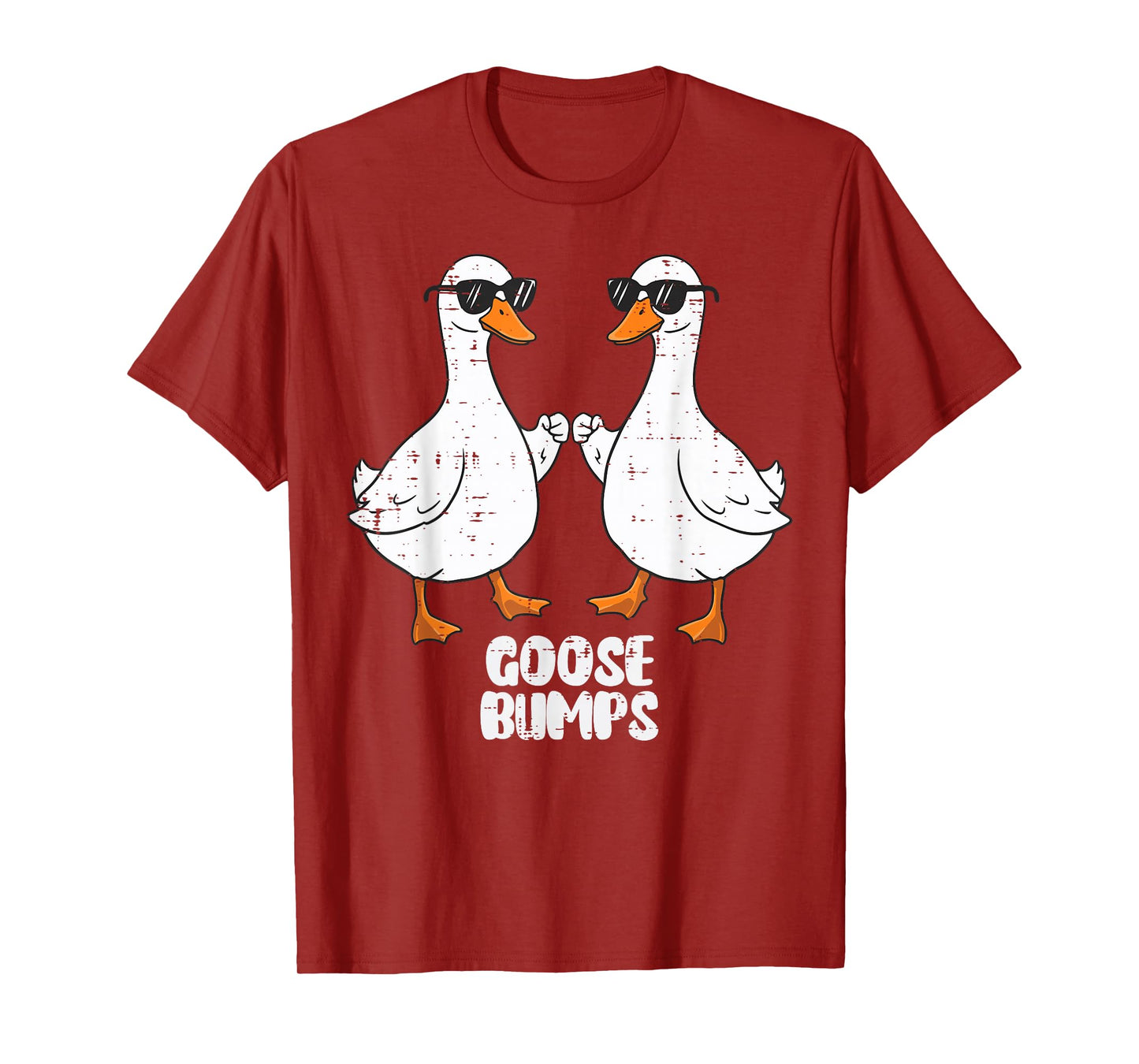 Goose Fist Bump Goosebumps Pun Funny Meme Women Men Kids T-Shirt