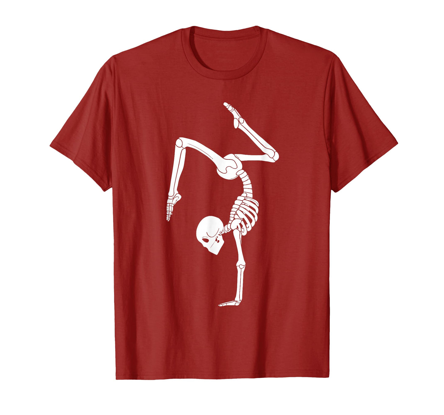 Funny Skeleton Gymnastics Halloween Costume Spooky Gym Sport T-Shirt