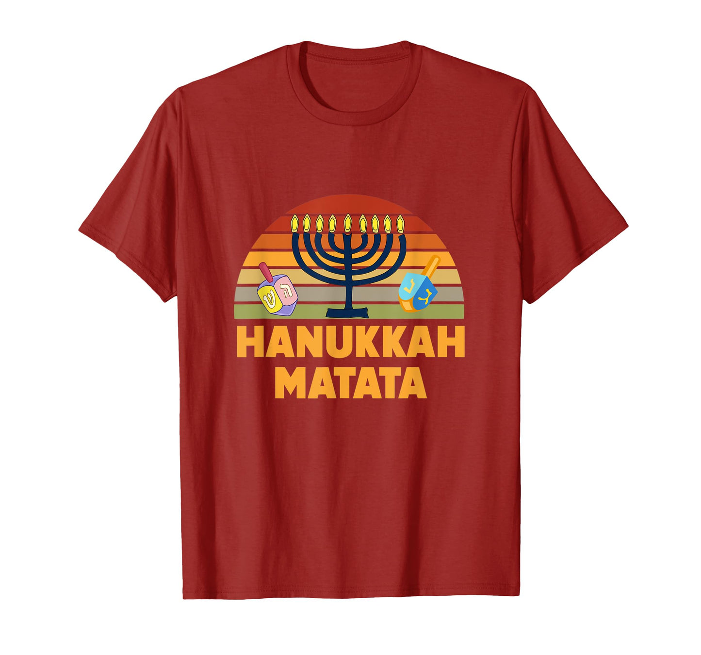 Hanukkah Matata Menorah Lights Latkes Dreidel Jewish Matzo T-Shirt