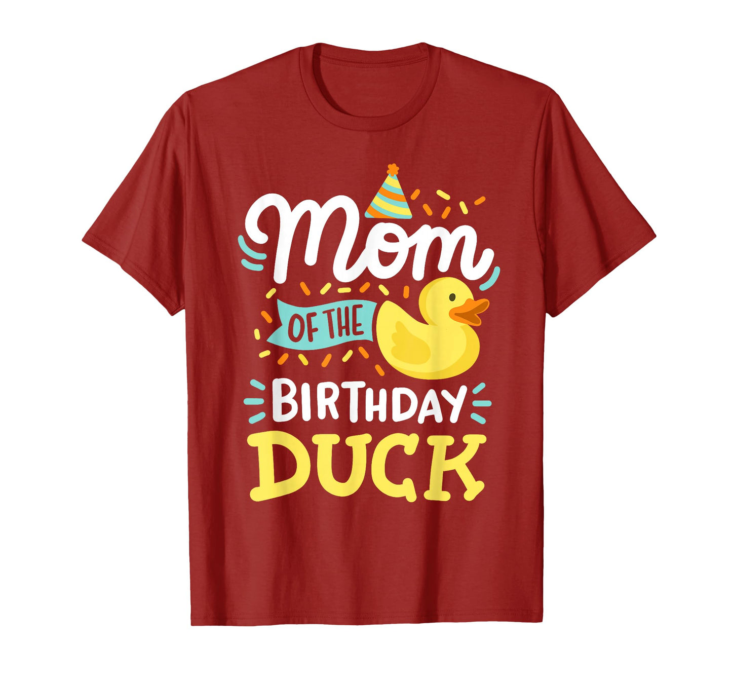 Mom Of The Birthday Duck Boy Rubber Duck Bday Family T-Shirt