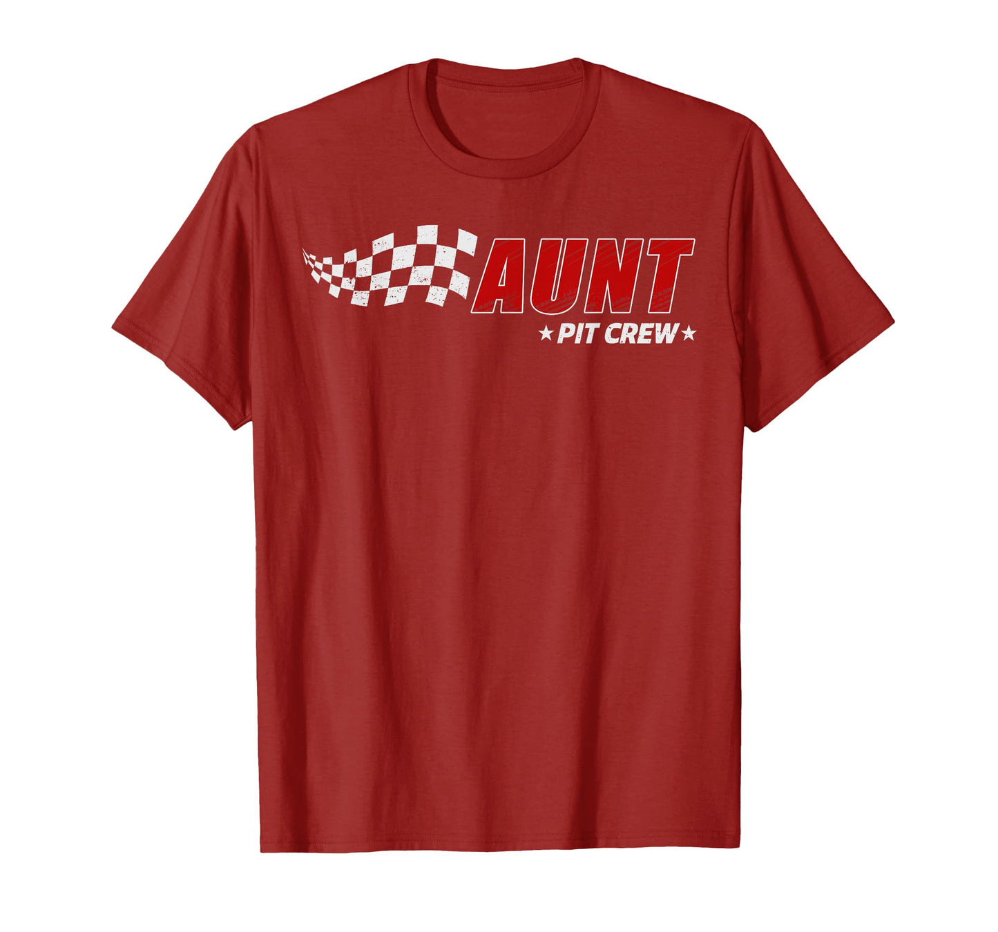Aunt Pit Crew Race Car Birthday Family Matching Pit Crew T-Shirt