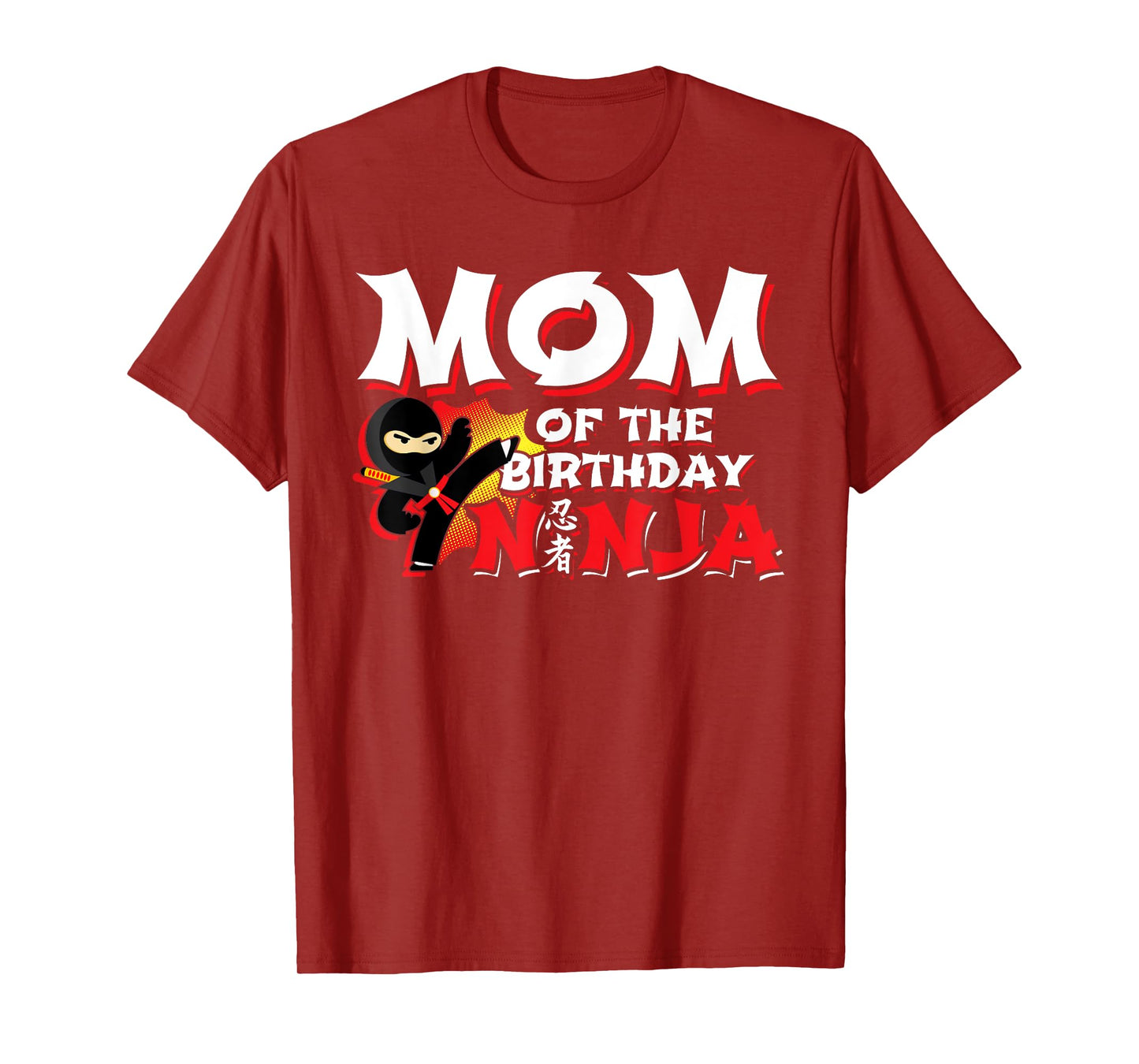 Ninja Party - Mom of the Birthday Ninja - Birthday Party T-Shirt