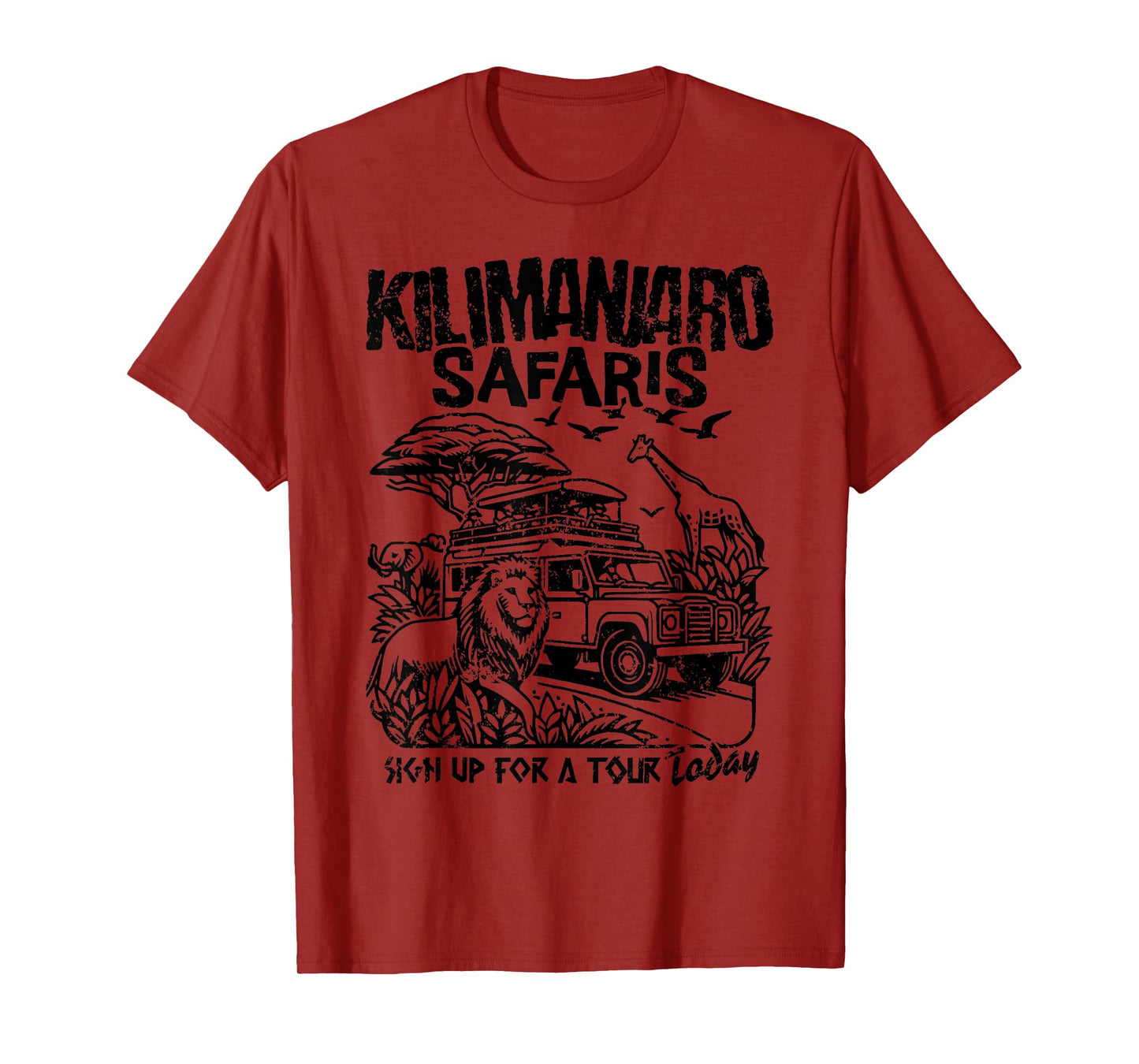 Family Journey to Kilimanjaro Animal Safari, Theme Park T-Shirt