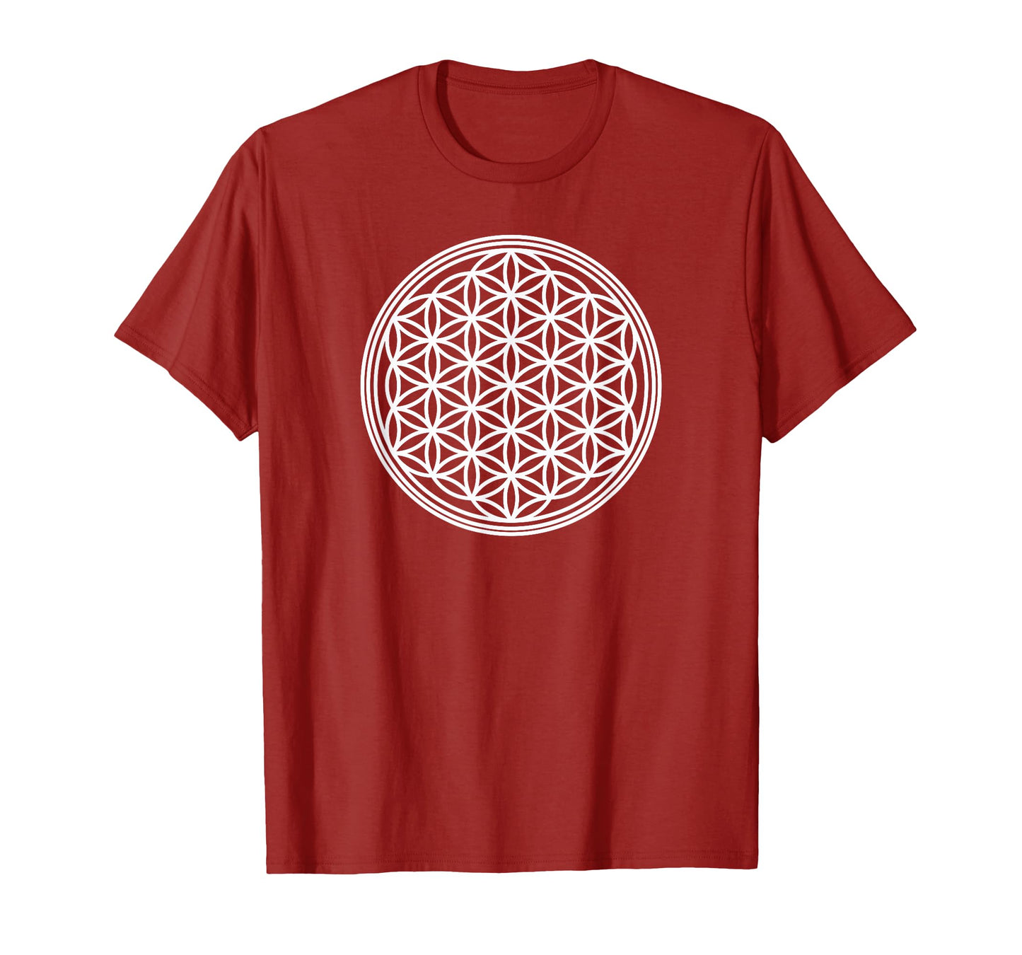 Flower of Life Sacred Geometry Symbol Yoga Meditation T-Shirt