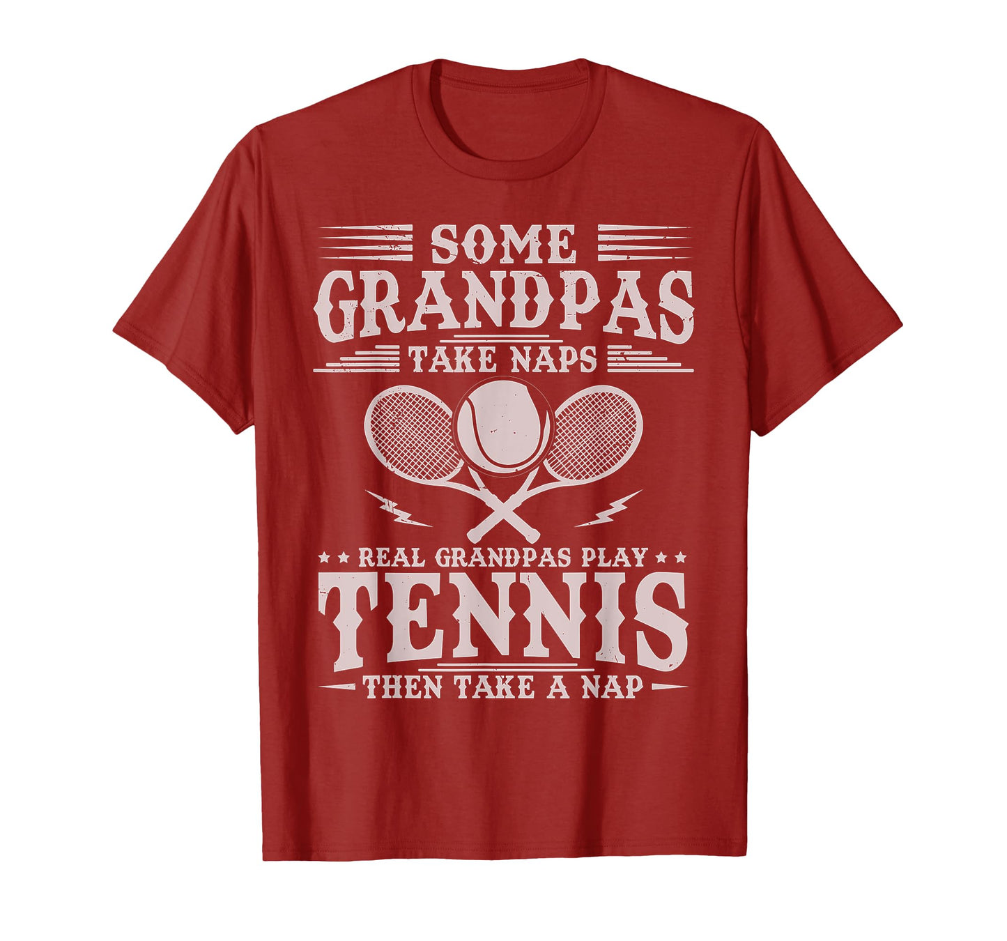 Funny Tennis Design for Men Grandpa Tennis Player T-Shirt