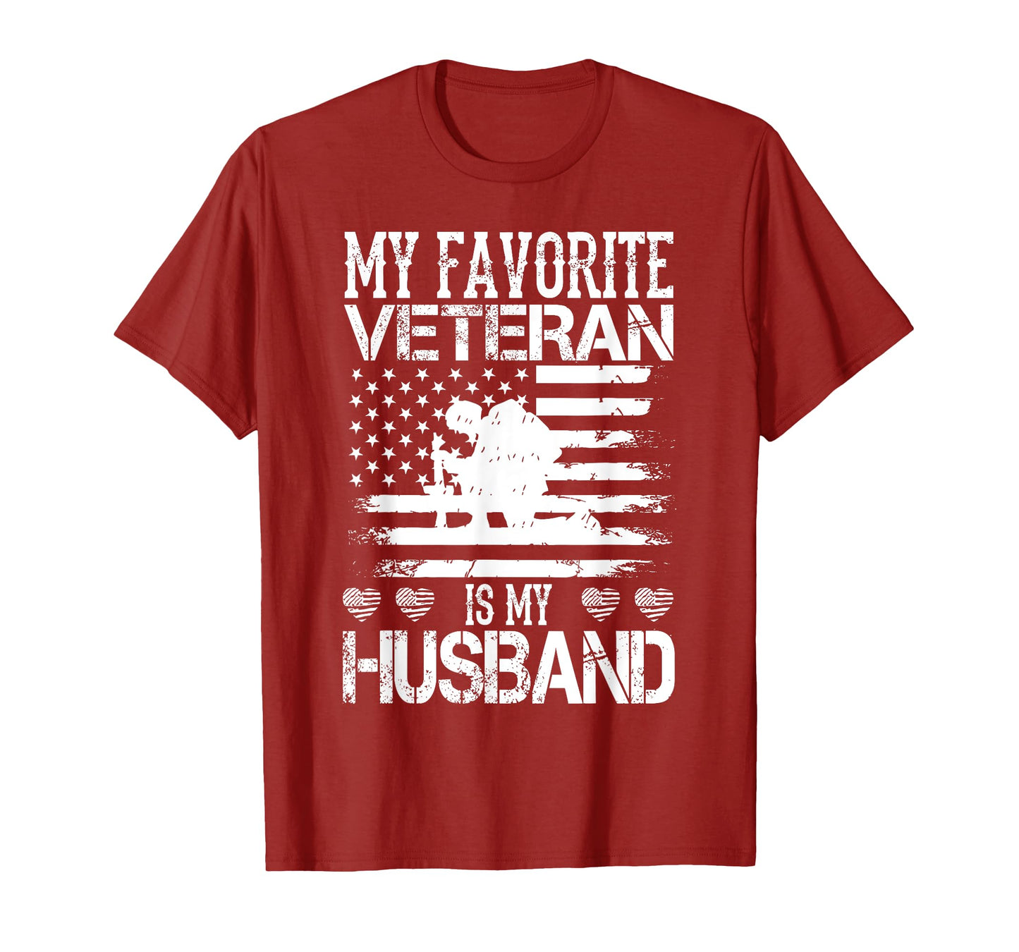 My Favorite Veteran Is My Husband Military Veterans Day T-Shirt