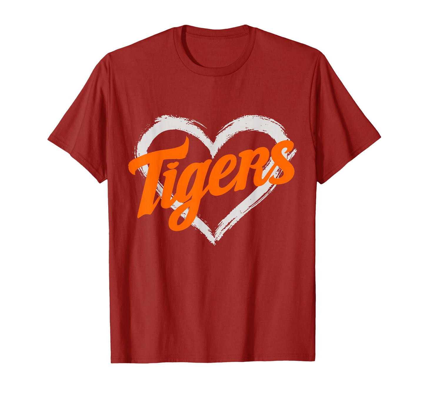 Vintage Tigers Heart Throwback Retro T-Shirt