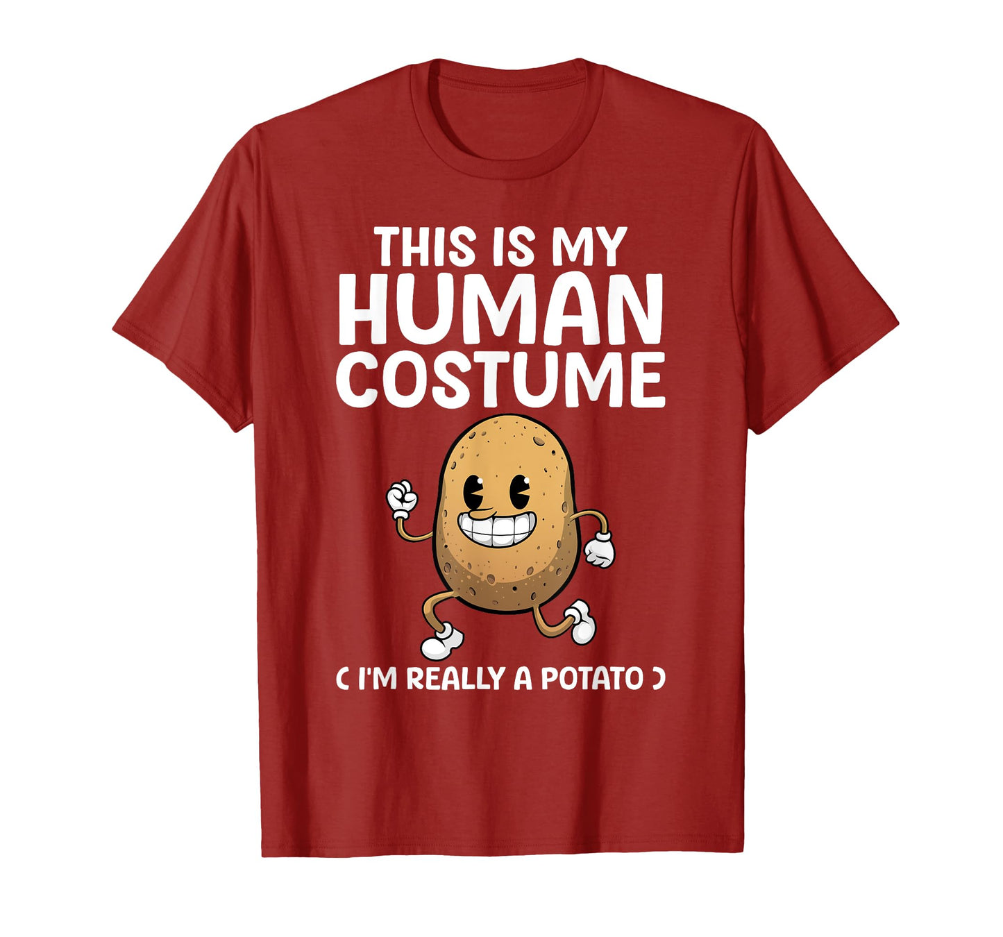 Funny Potato Costume For Men Women Kids Adult Potato Novelty T-Shirt