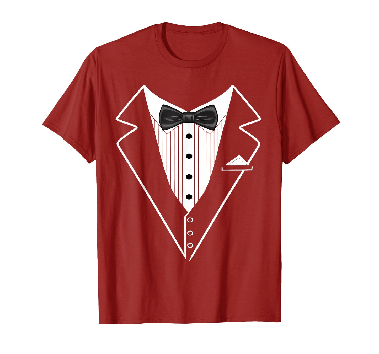 Tuxedo with Bow Tie | Funny Tux Formal Classic Party Humor T-Shirt
