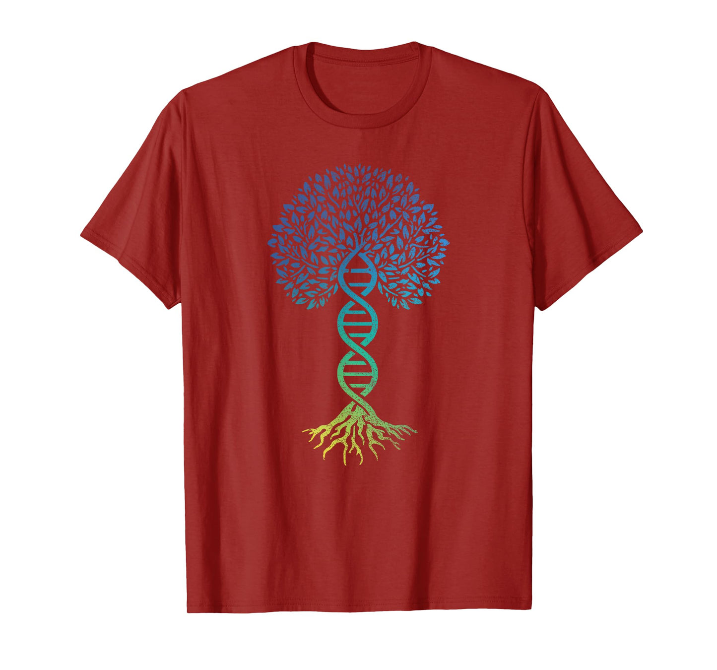 Tree Of Life DNA Science Genetics Earth Day Genealogy Blue T-Shirt
