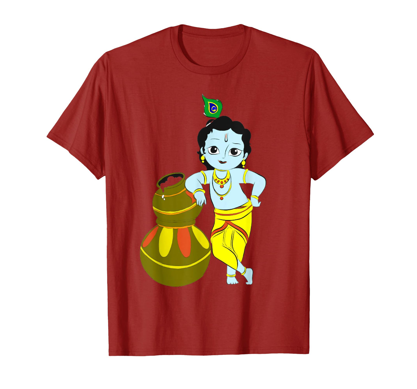 Yoga Meditation Spiritual Hindu God Krishna T-Shirt