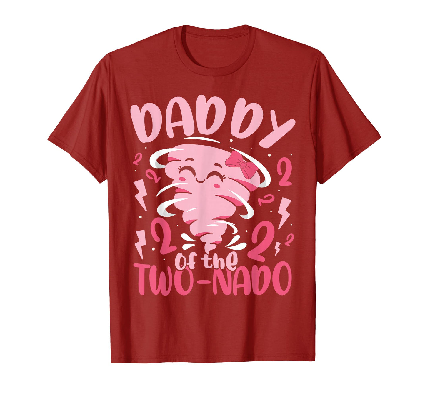 Daddy of the Two-nado Tornado Theme 2nd Birthday Party Kids T-Shirt