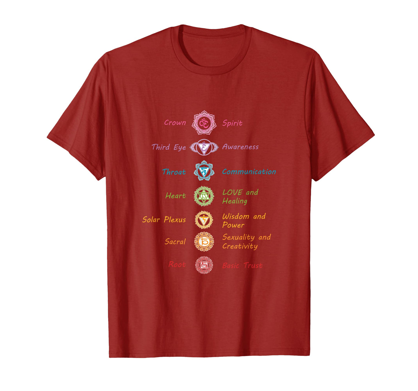 Energy Spirits Soul Chakra Spiritual Health Healing T-Shirt