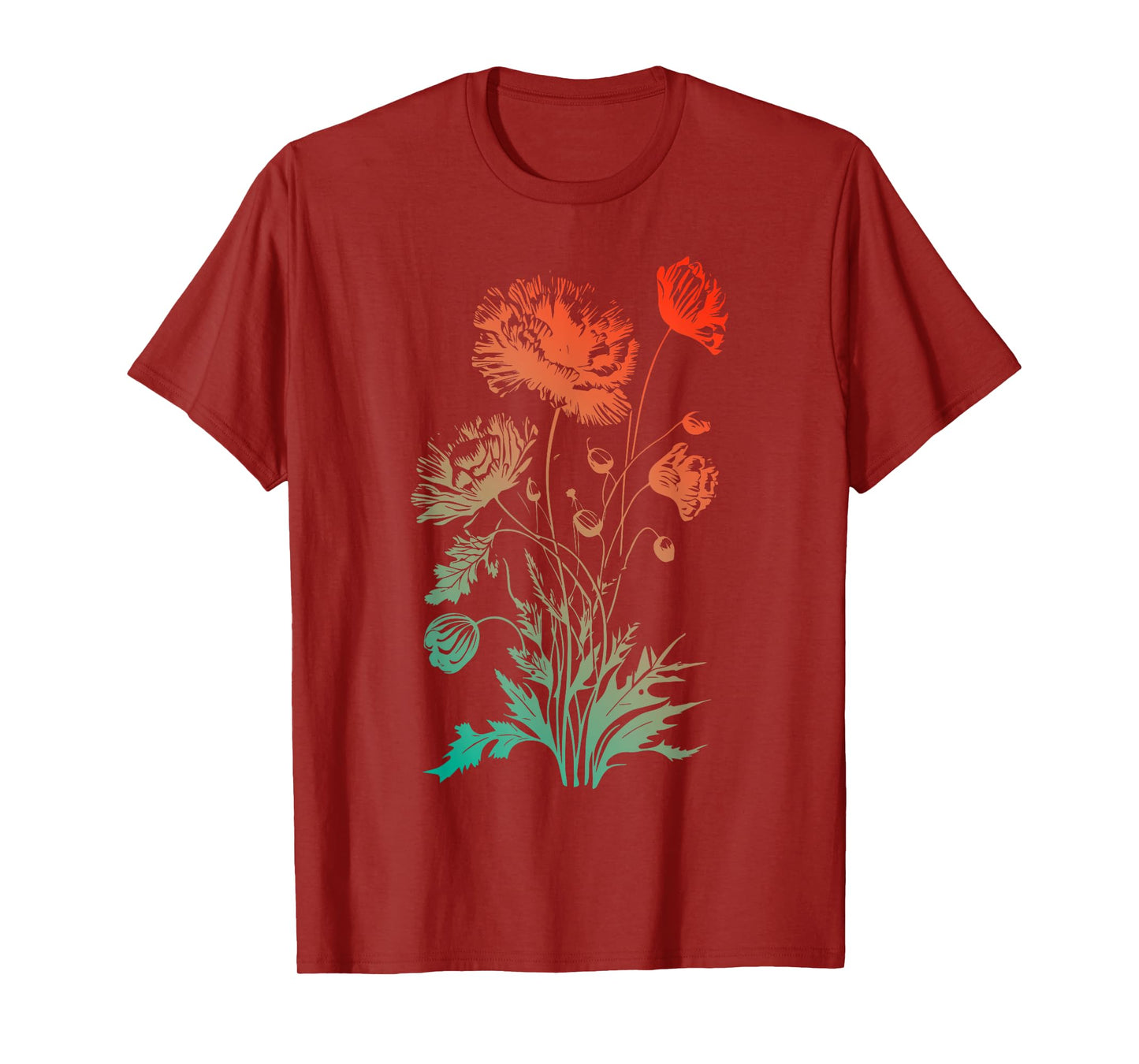 Poppies, spring bloomers, summer, flower, garden, outdoor T-Shirt