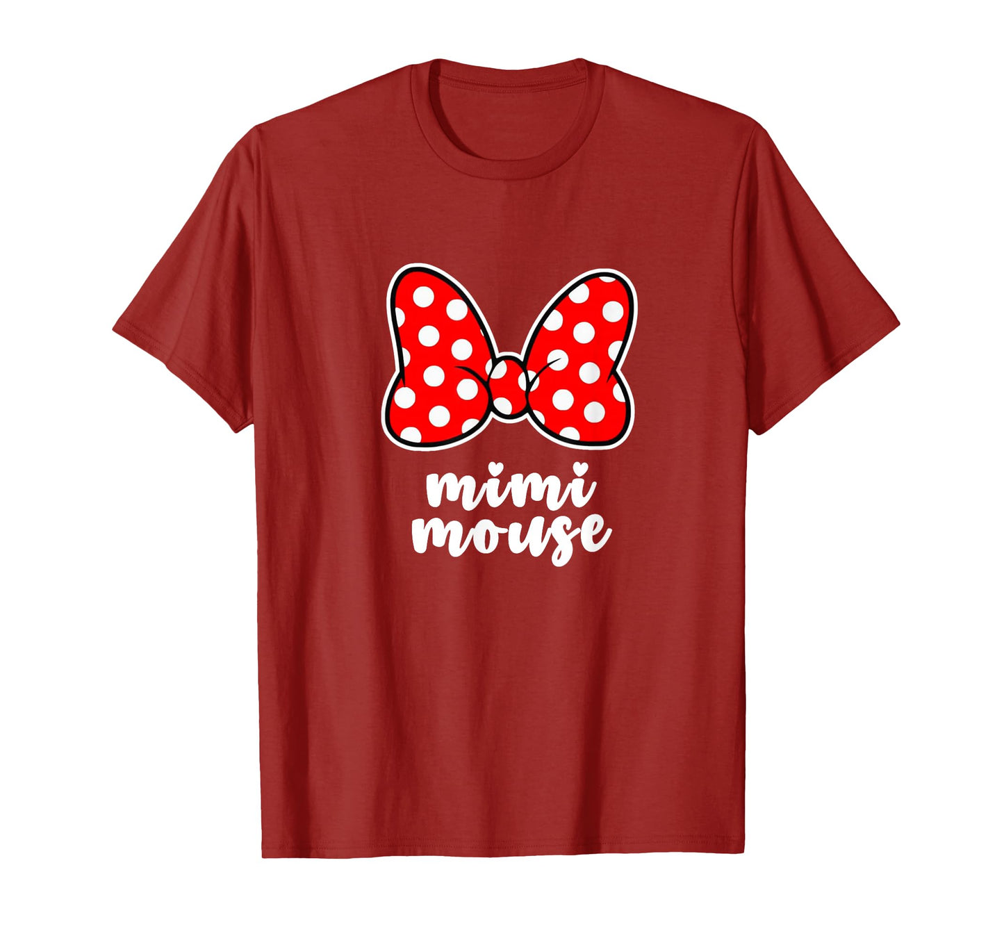 Womens Mimi Mouse Family Vacation Bow T-Shirt