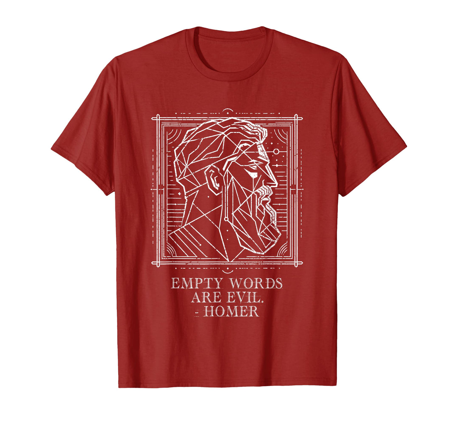 Homer saying ,Odyssey: Empty words are Evil T-Shirt