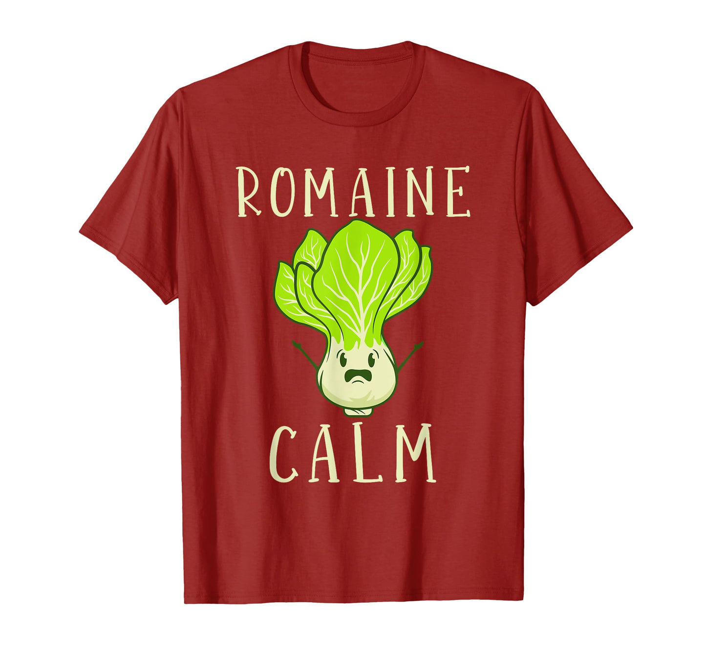 Garden Meditation Enthusiast Pun Gift Men Women Romaine Calm Funny Gardening Lettuce Vegetable Garden Lovers Unisex T-Shirt