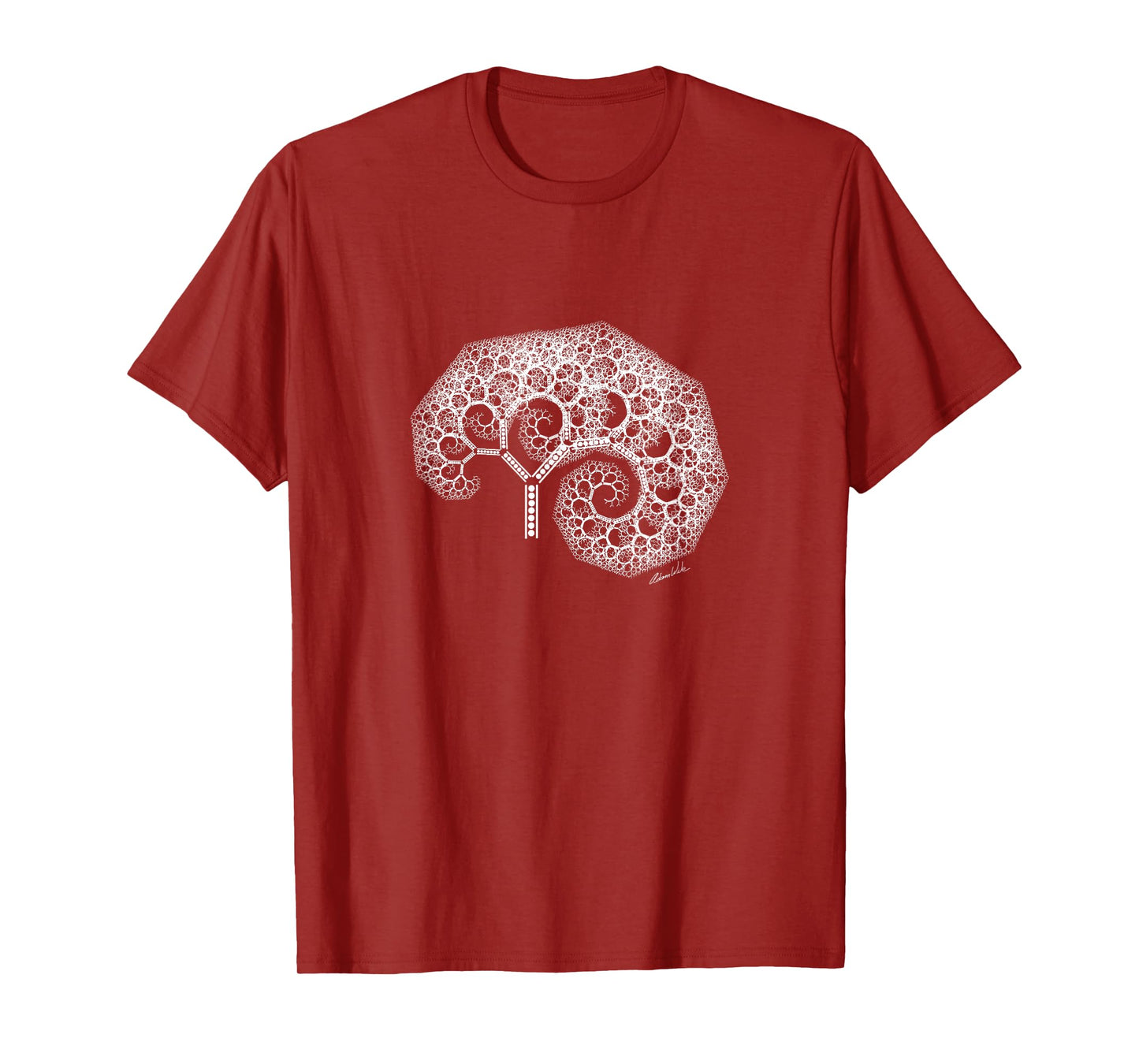 Tree of Life Infinite Spiral Fractal Trippy Nature Botany T-Shirt