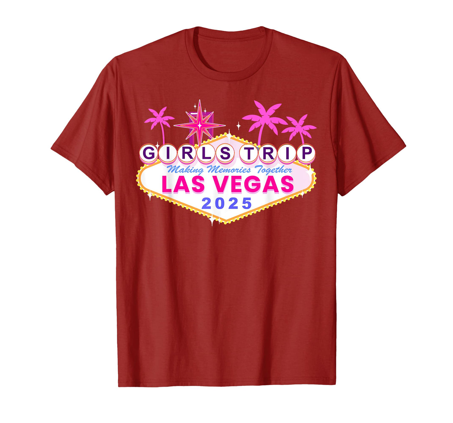 Las Vegas Girls Trip 2025 Shirts Birthday Squad Weekend T-Shirt