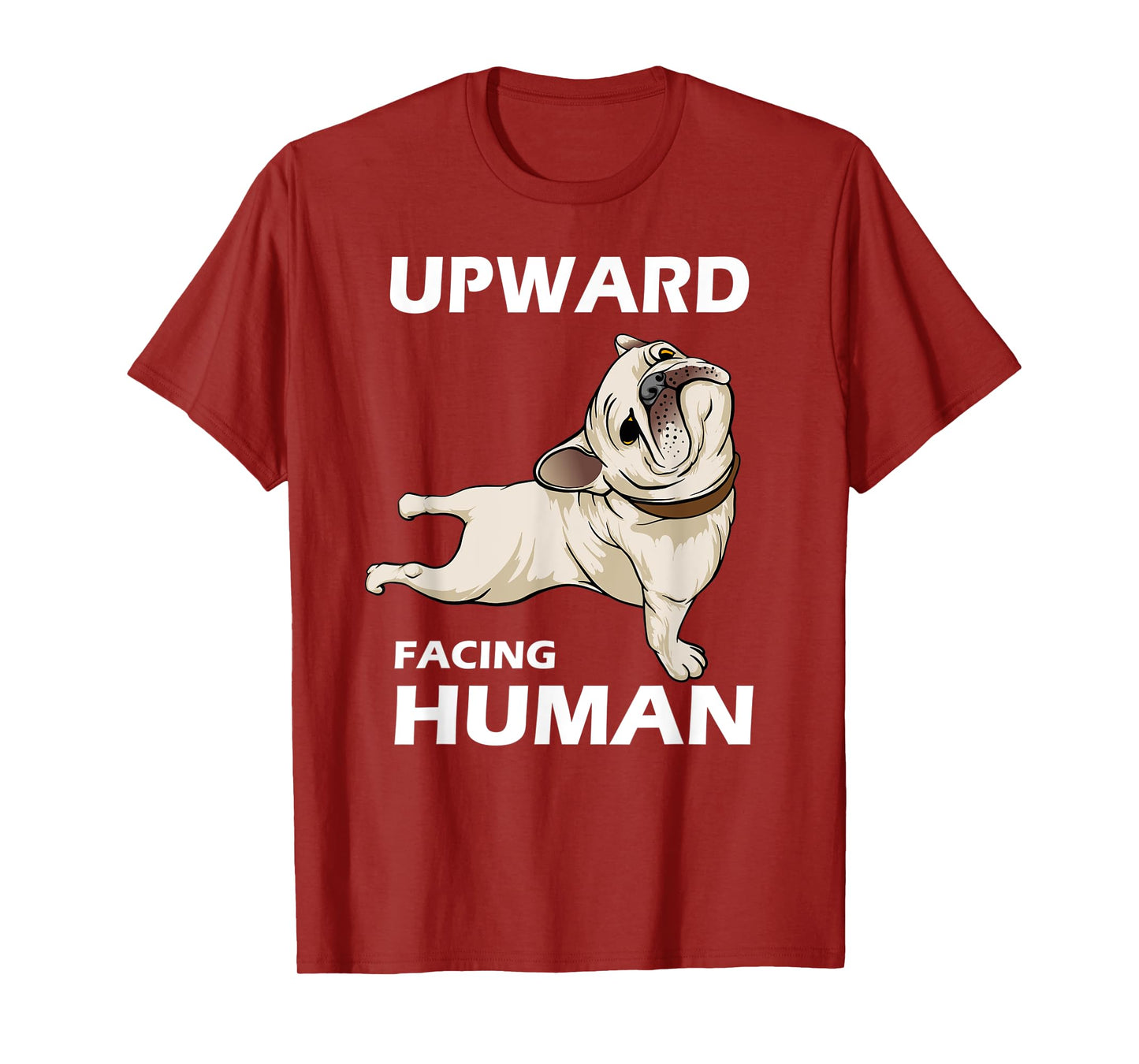 Upward Facing Human - Funny Pug Yoga Aesthetics T-Shirt