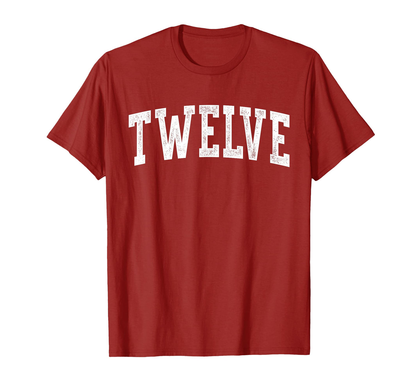 Twelve Minimalist 12th Birthday Design 12-Year-Old T-Shirt