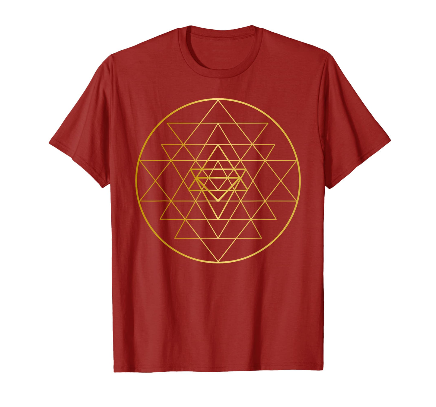 Sri Yantra Chakra Mantra Sacred Geometry Art T-Shirt