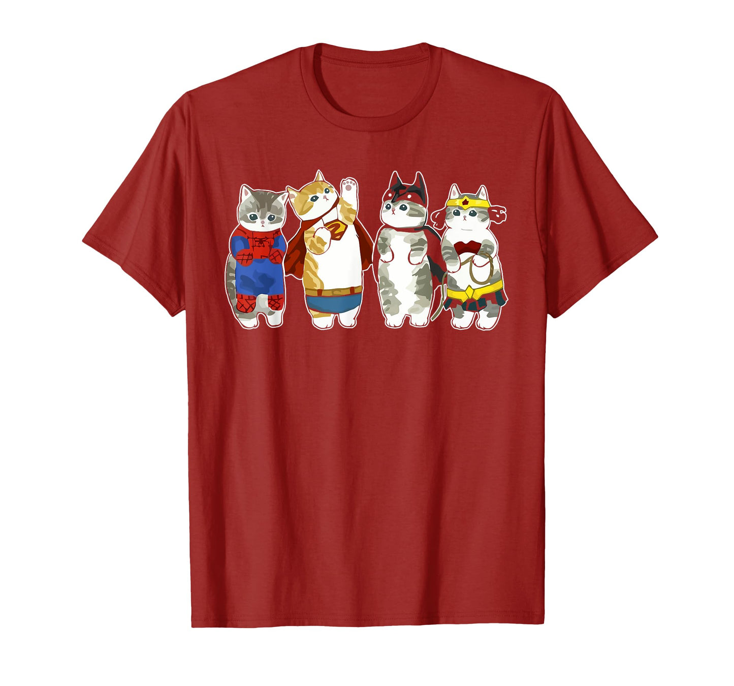 Superhero Cats Kitten Kitty Cats Lover Super Kitten Funny T-Shirt