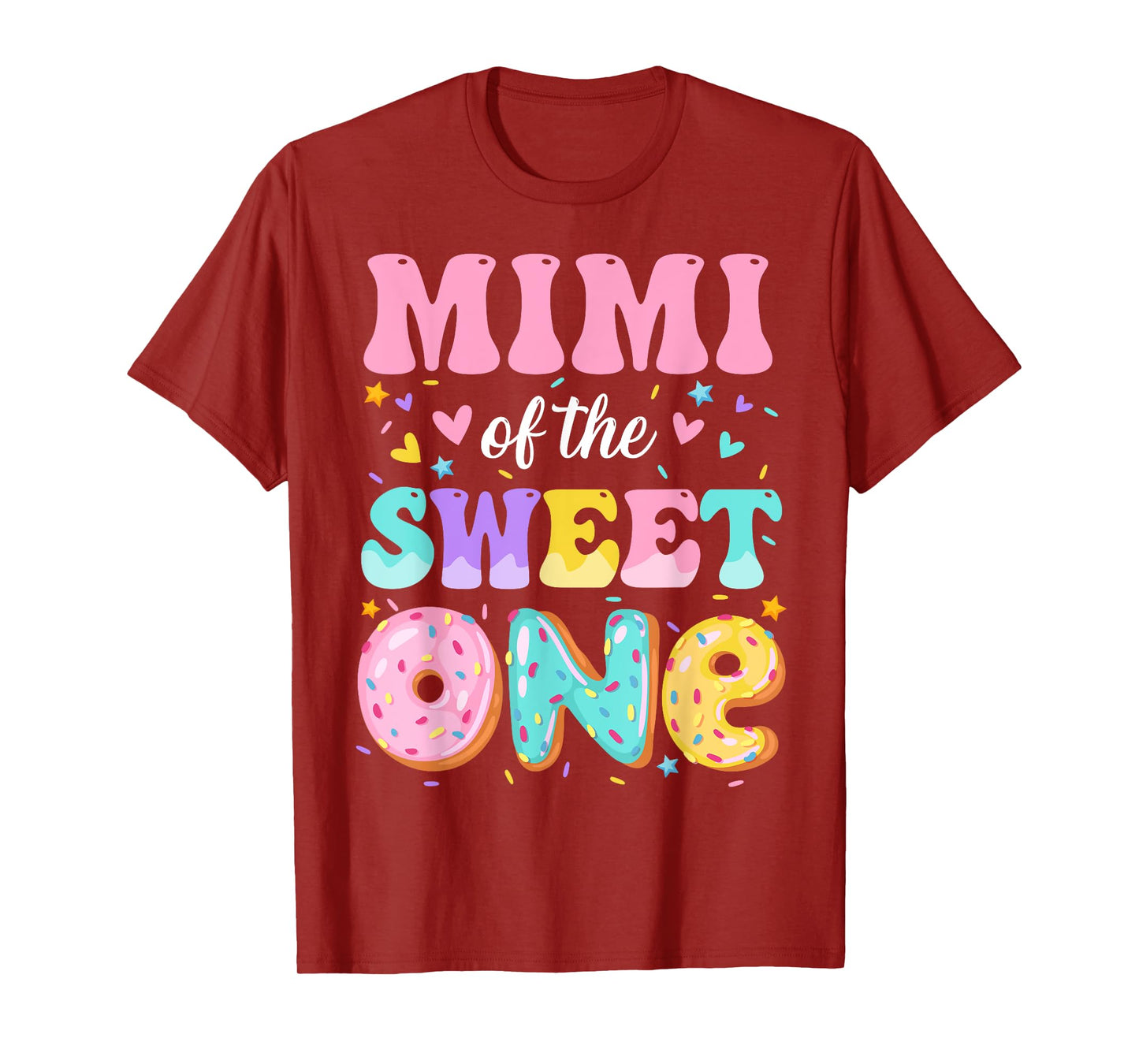 Mimi Of The Sweet One 1st Birthday Donut Bday Party T-Shirt