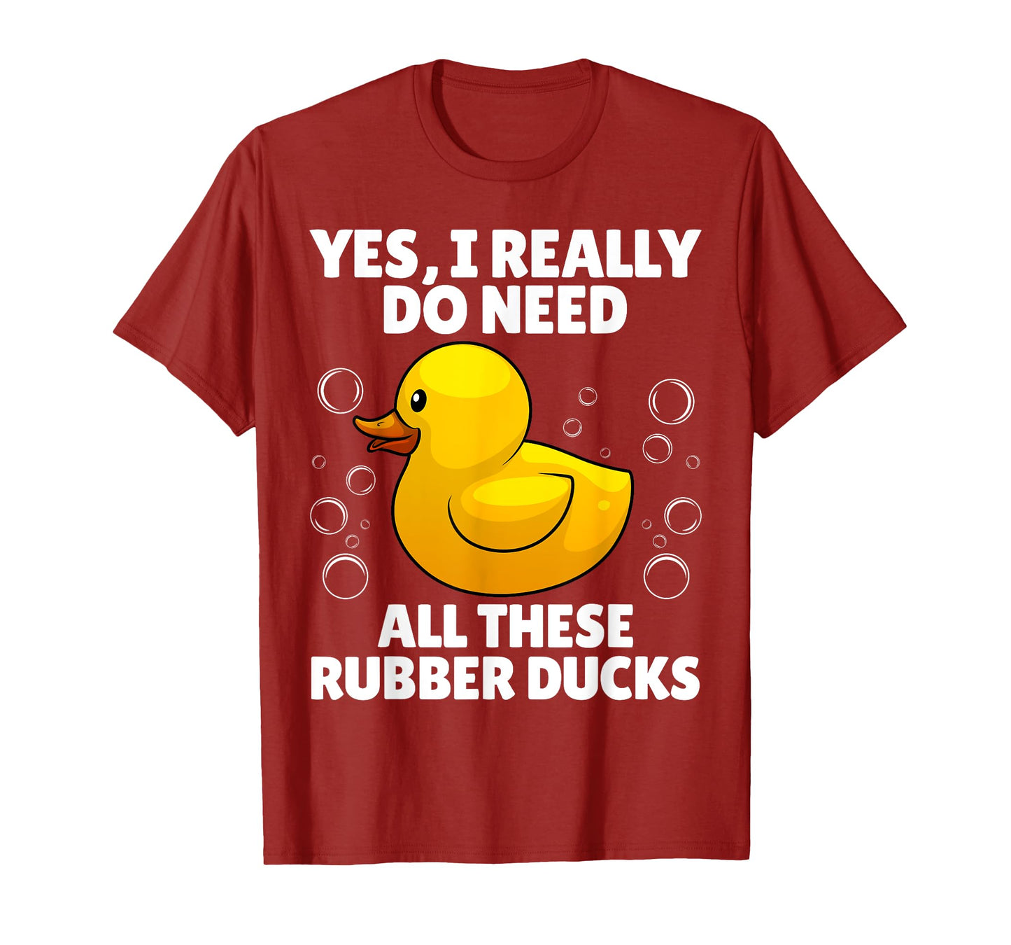 Rubber Duck Art For Men Women Yellow Rubber Ducky Duck Lover T-Shirt