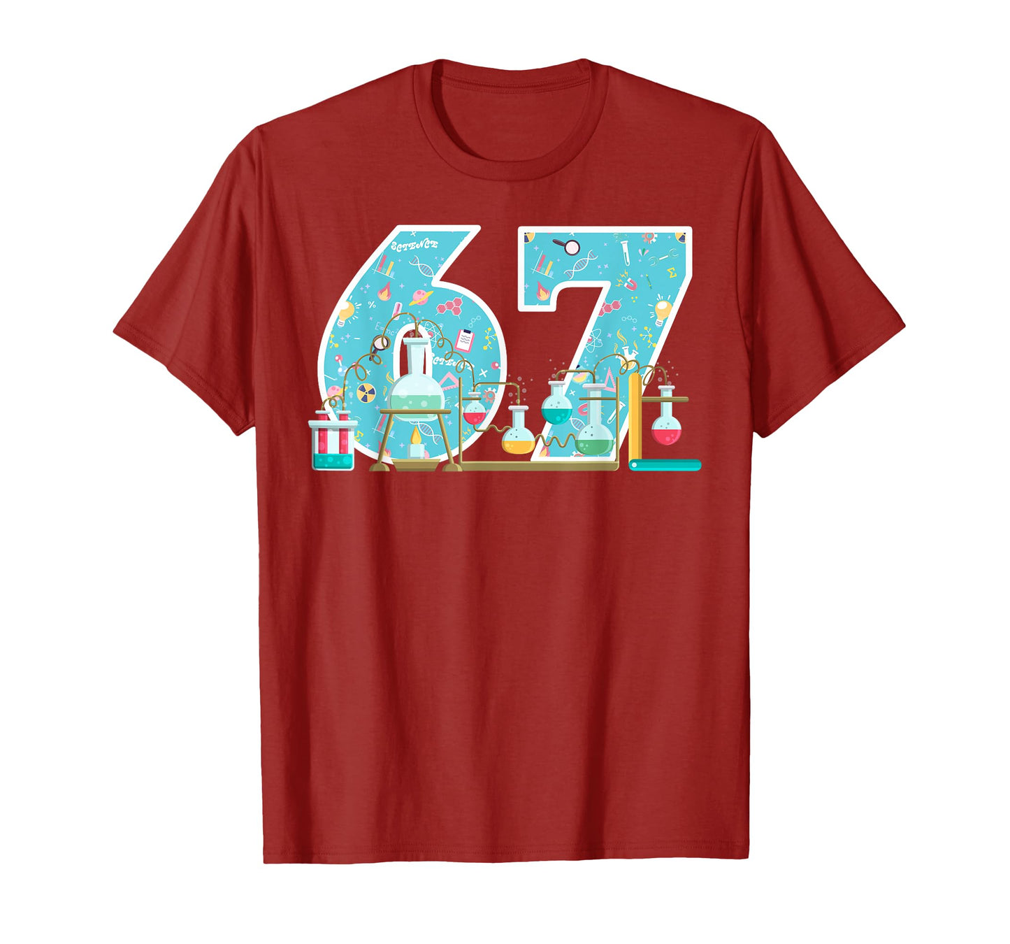 Scientist 67 Birthday Party Lab STEM Chemistry Science Theme T-Shirt