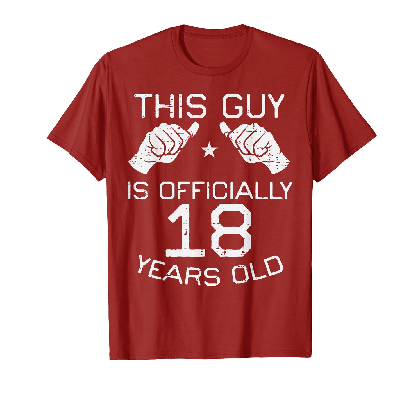This Guy Officially 18 Years Old 18th Birthday Men Boys T-Shirt