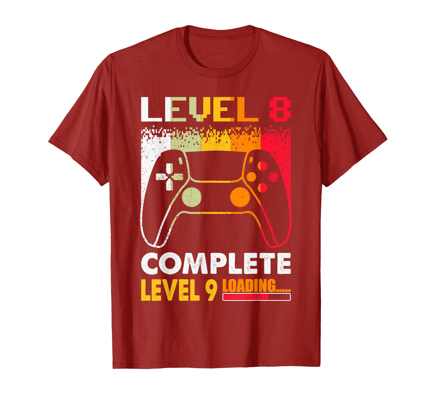 Level 8 Complete Level 9 Loading 8th Wedding Anniversary T-Shirt
