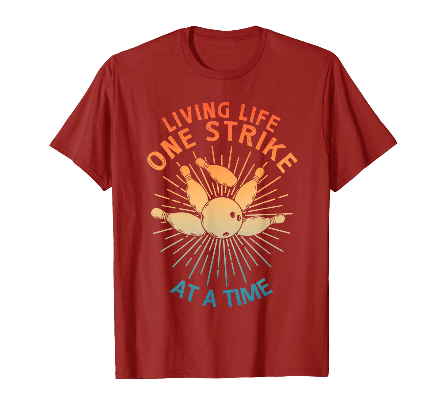 Cool Bowling Art For Men Women Kids Strike Team Gag Bowler T-Shirt