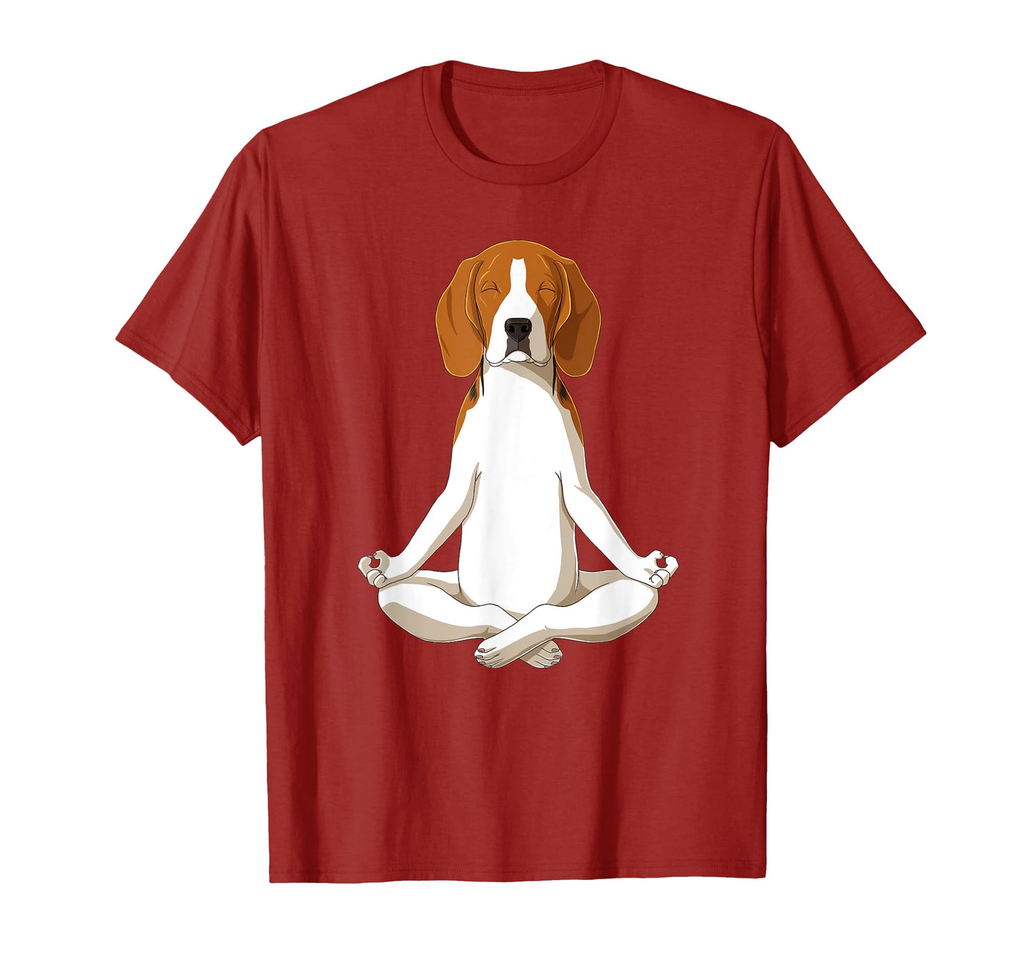 Yoga Dog Beagle Men Women T-Shirt