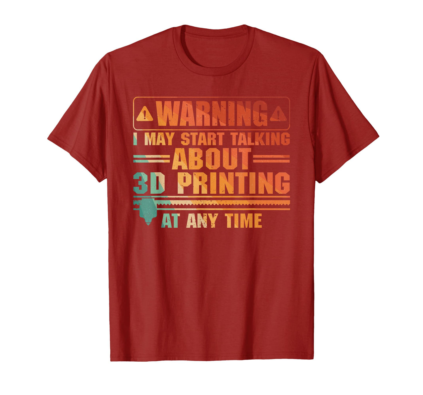 Funny 3D Printer Art For Men Women 3D Printing Worker Lover T-Shirt