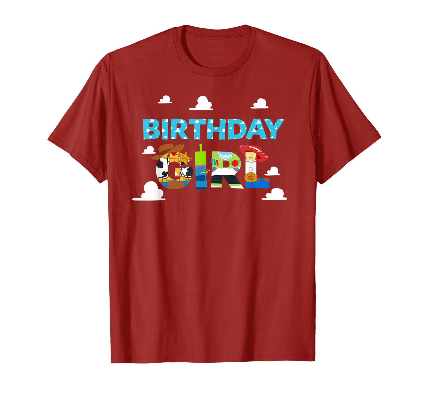 Disney and Pixar’s Toy Story Clouds Birthday Girl T-Shirt