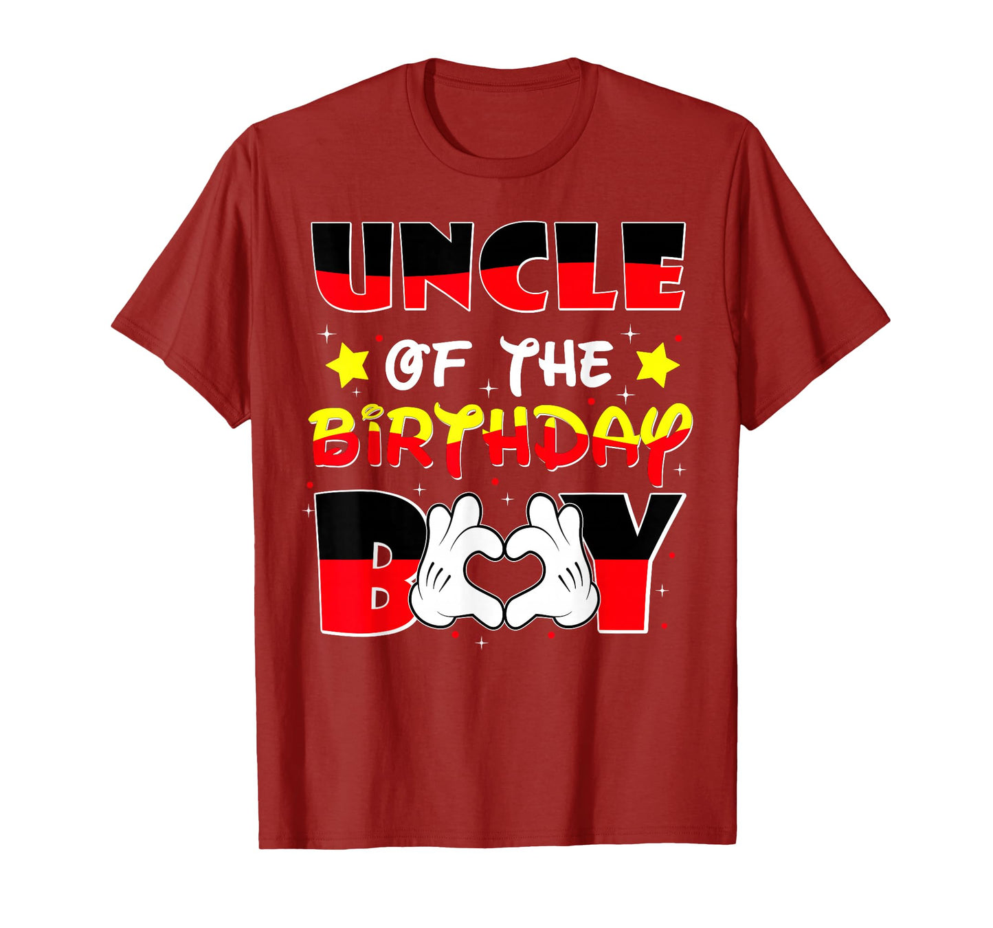 Uncle of The Birthday Boy Shirt Matching Nephew Family Bday T-Shirt