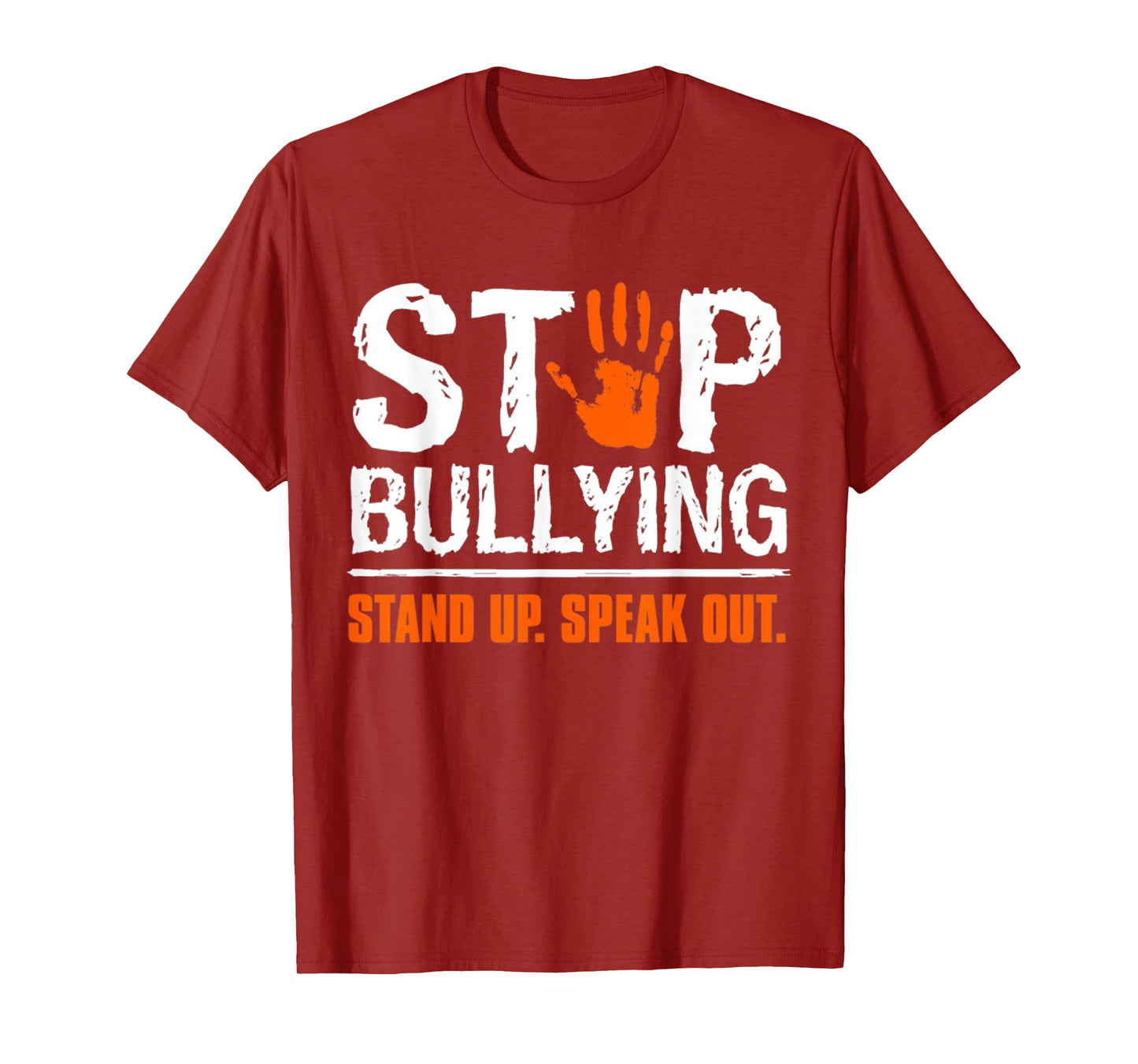 Stop Bullying Orange Tshirt Stand Up Speak Out Unity Day T-Shirt