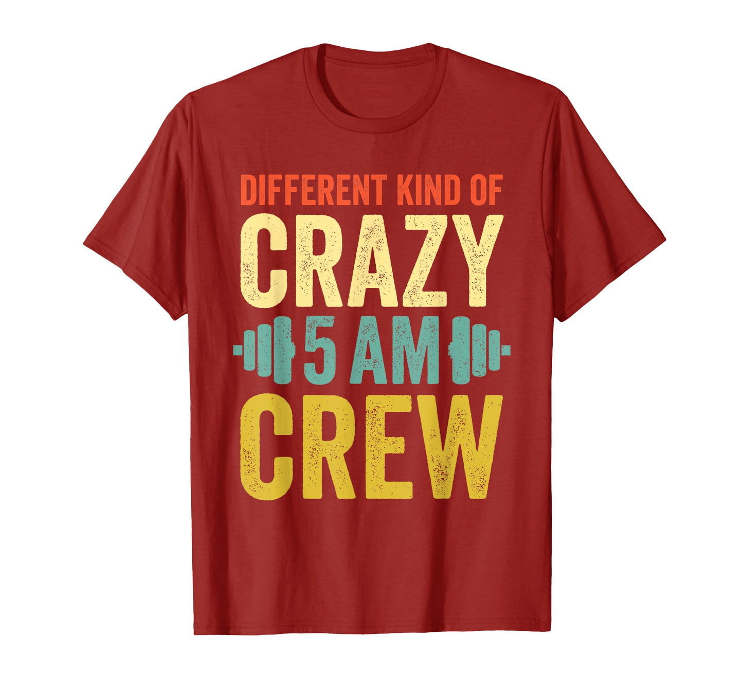 Workout Squad 5AM Crew Funny Gym Quote Vintage Retro T-Shirt