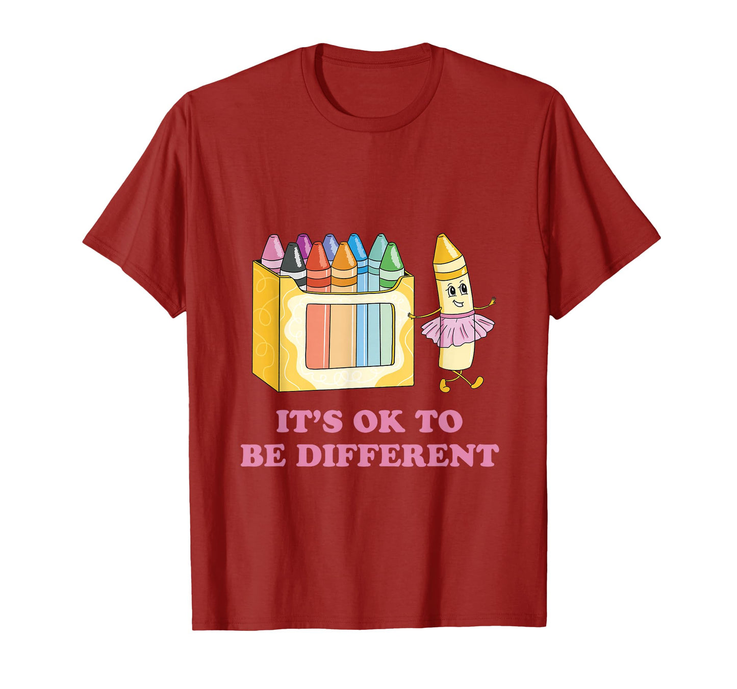 It's OK to be Different Crayons Autism Awareness Month T-Shirt